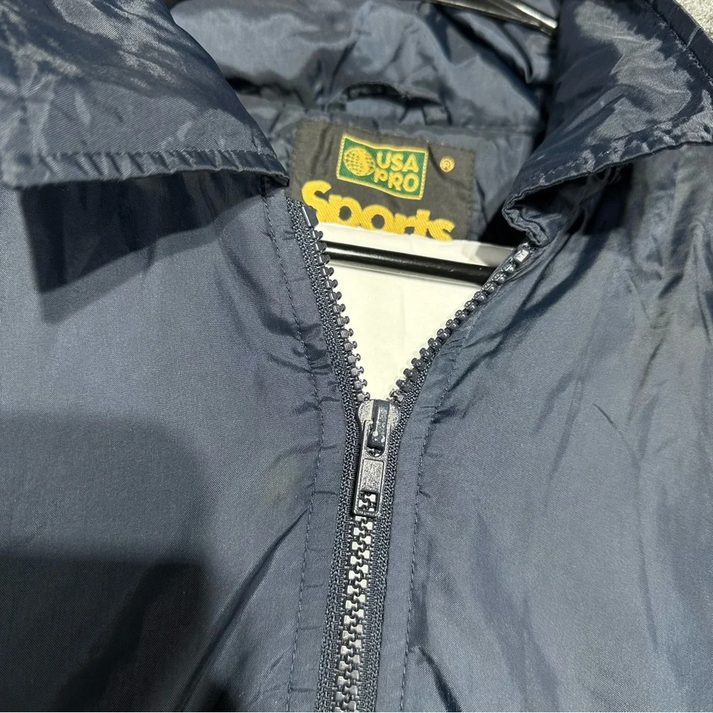 Vintage USA Pro Sports Nylon Jacket Men’s L Blue Full Zip